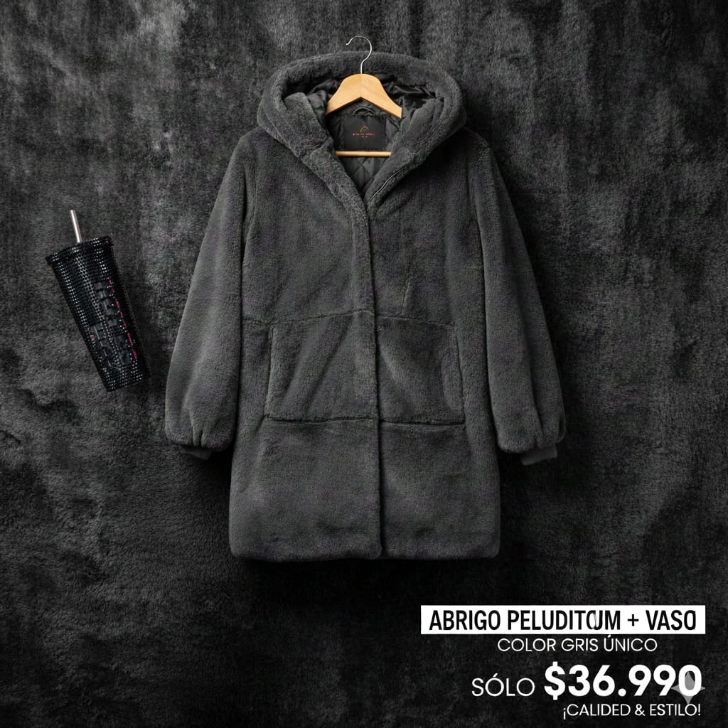 Abrigo Teddy/Peludito + Vaso "Hoy es Hoy"