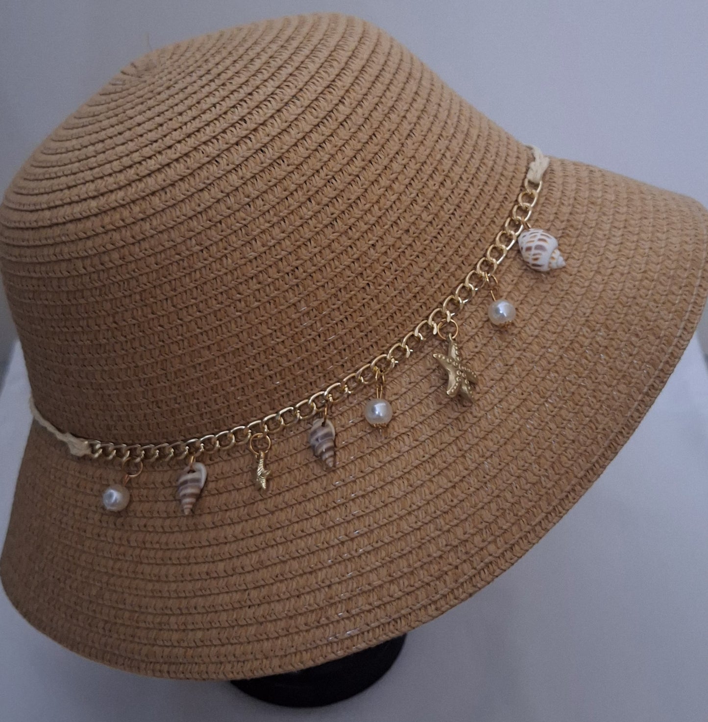 SOMBRERO DE PAJA Y GAMUZA